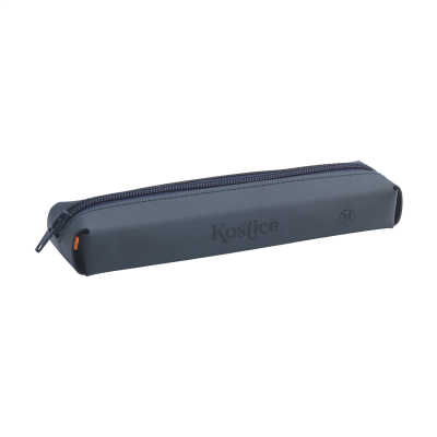 Picture of BONDED LEATHER PENCIL CASE in Dark Blue.