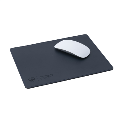 Picture of BONDED LEATHER MOUSEMAT in Dark Blue.