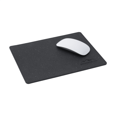 Picture of BONDED LEATHER MOUSEMAT in Black.