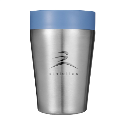 Picture of CIRCULAR&CO RECYCLED STAINLESS STEEL METAL COFFEE CUP 227 ML in Blue.