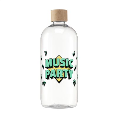 Picture of RPET BEECH WOOD BOTTLE 750 ML WATER BOTTLE in Clear Transparent