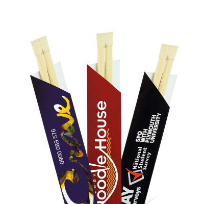 Picture of BAMBOO DISPOSABLE SNAP CHOPSTICKS SET.