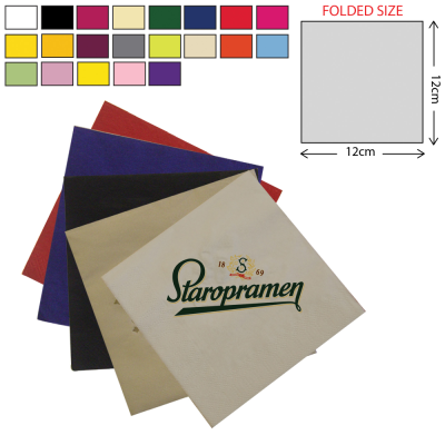 Picture of PAPER COCKTAIL NAPKIN 3PLY - COLOUR (24X24CM)