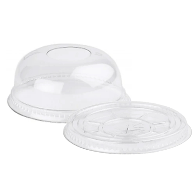 SMOOTHIE CUP DOMED OR FLAT LID (FITS 8OZ & 10OZ & 12OZ CUPS).