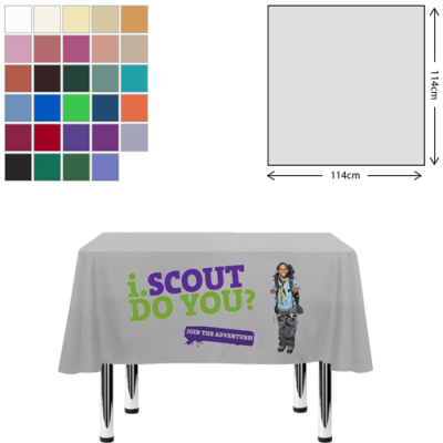 Picture of PREMIUM FABRIC TABLE CLOTH - SQUARE - 115X115CM (2FT HIGH TABLE - MID DROP).