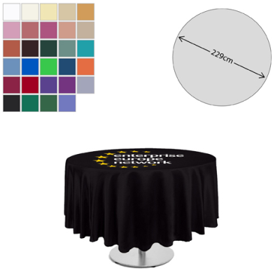 Picture of PREMIUM FABRIC TABLE CLOTH - ROUND - 229CM (2FT HIGH TABLE - FULL DROP)