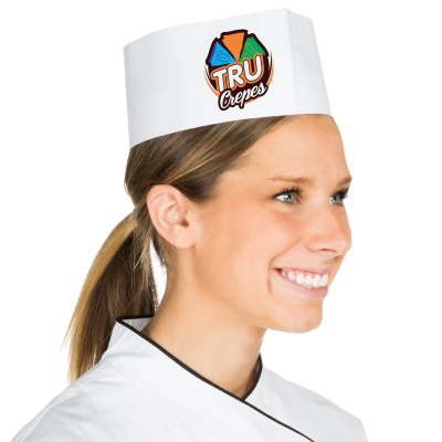 PAPER FORAGE CHEF HAT.