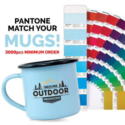 Picture of PREMIUM ENAMEL MUG SET (568ML & 20OZ) - COLOUR