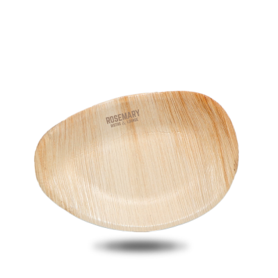 Picture of EGG OVAL PALM LEAF PLATTER (25X16CM).