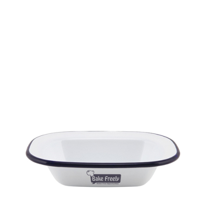 Picture of ENAMEL RECTANGULAR PIE DISH (160X120X35MM)