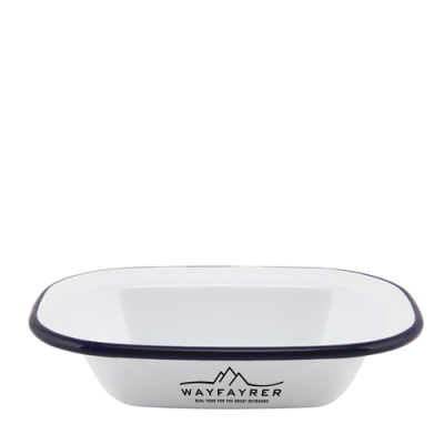 Picture of ENAMEL RECTANGULAR PIE DISH (200X150X45MM).