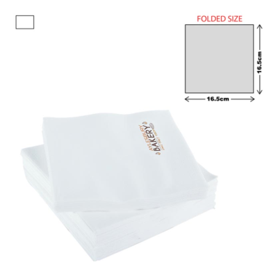 Picture of PAPER LUNCH NAPKIN 3PLY - WHITE (33X33CM)