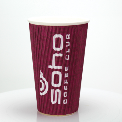 Picture of RIPPLED PAPER CUP - FULL COLOUR (16OZ & 455ML).