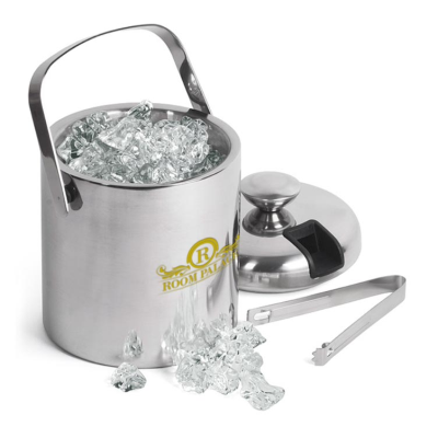 Picture of THERMAL INSULATED STAINLESS STEEL METAL ICE BUCKET & TONG (1