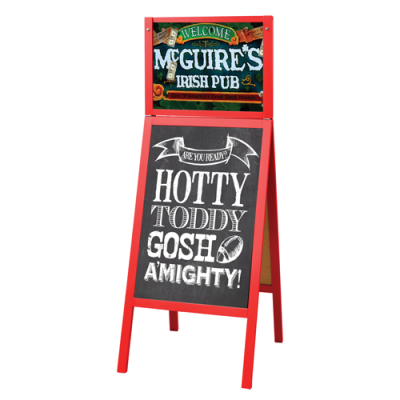 Picture of MENU A-BOARD with Changeable Top Insert - Large