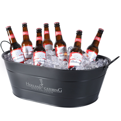 Picture of GALVANISED STEEL OVAL PARTY TUB BUCKET (24 LITRE).