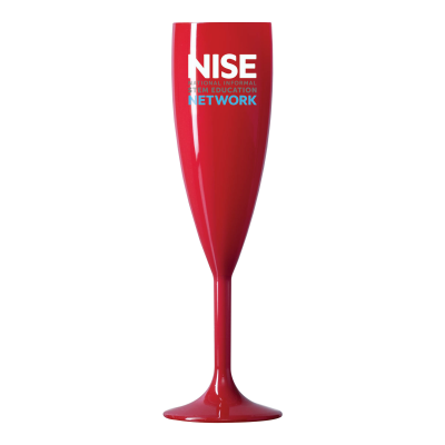 Picture of REUSABLE RED CHAMPAGNE FLUTE (187ML & 6.