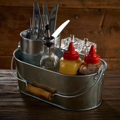 Picture of STAINLESS STEEL METAL OVAL CADDY