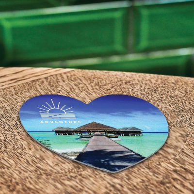 Picture of HEART SHAPE PREMIUM BEER MAT.