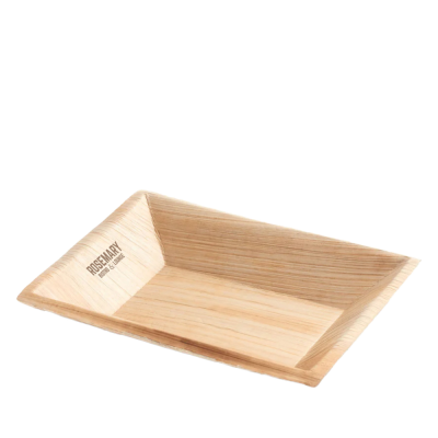 Picture of MEDIUM RECTANGULAR DISPOSABLE PALM LEAF PLATE.