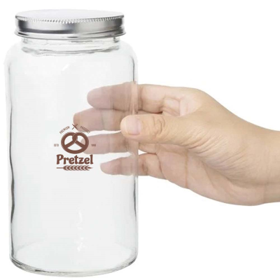 Picture of VOGUE GLASS SCREW TOP DRY FOOD JAR (800ML)