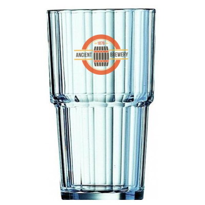 Picture of NORVEGE STACKING TUMBLER DRINK GLASS - HALF PINT (320ML & 11.