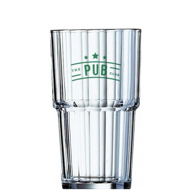 Picture of NORVEGE STACKING TUMBLER DRINK GLASS - HALF PINT (270ML & 9.