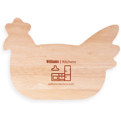 Picture of CHICKEN SHAPE WOOD CHOPPING BOARD (30X20CM)