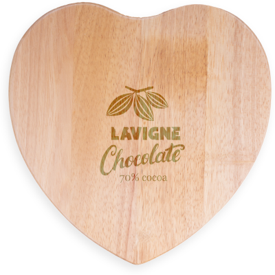 Picture of HEART SHAPE WOOD CHOPPING BOARD (28X27CM)