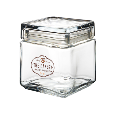 Picture of BISCUIT GLASS JAR (1 LITRE).