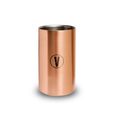 Picture of COPPER PLATED WINE BOTTLE COOLER.