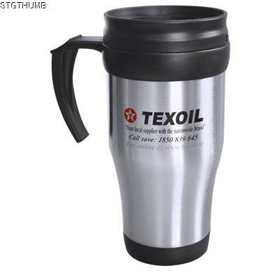 Picture of PLASTIC THERMAL INSULATED TRAVEL MUG.