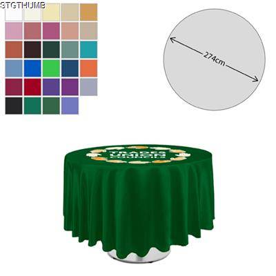 Picture of PREMIUM FABRIC TABLE CLOTH - ROUND - 275CM (4FT TABLE - FULL DROP).