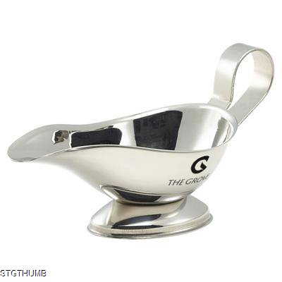 Picture of MINI STAINLESS STEEL METAL GRAVY BOAT (85ML).