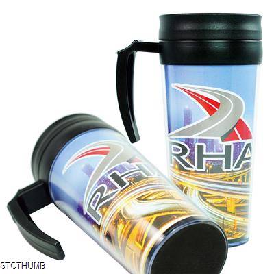 Picture of THERMAL INSULATED TRAVEL PHOTO INSERT FLASK with Handle (430Ml).