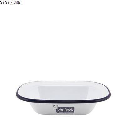 Picture of ENAMEL RECTANGULAR PIE DISH (160X120X35MM).