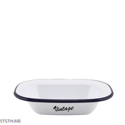 Picture of ENAMEL RECTANGULAR PIE DISH (180X135X40MM).