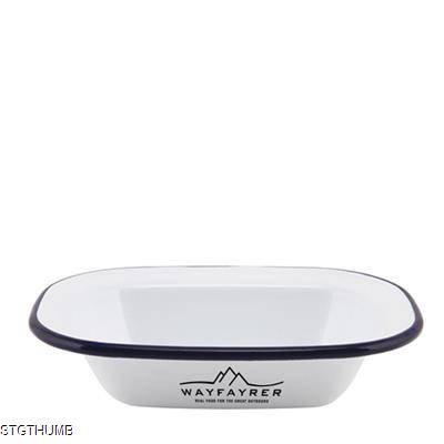 Picture of ENAMEL RECTANGULAR PIE DISH (200X150X45MM).