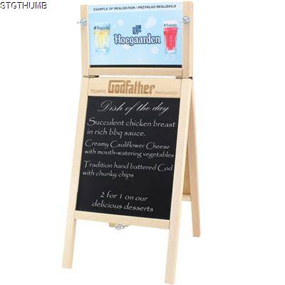 Picture of TABLE TOP MENU A-BOARD with Changeable Top Insert.