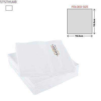 Picture of PAPER LUNCH NAPKIN 3PLY - WHITE (33X33CM).