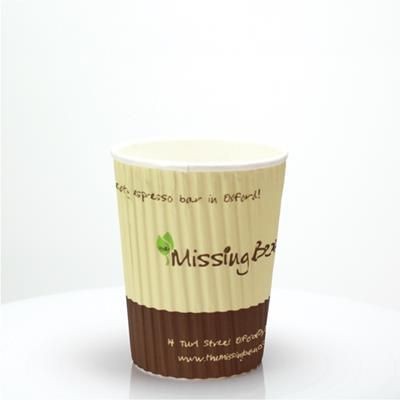 Picture of RIPPLED PAPER CUP - FULL COLOUR 8OZ-230ML.