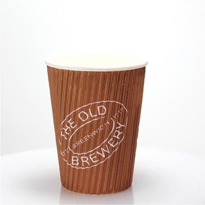 Picture of RIPPLED PAPER CUP - FULL COLOUR 12OZ-340ML.