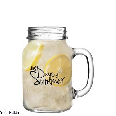 Picture of GLASS MASON JAR - with Handle (568Ml & 20Oz).