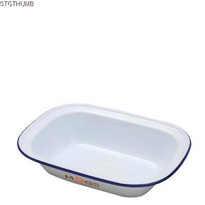 Picture of ENAMEL RECTANGULAR PIE DISH 280 X 210 X 65MM