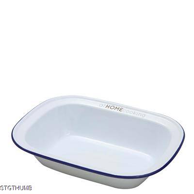 Picture of ENAMEL RECTANGULAR PIE DISH 300 X 225 X 70MM