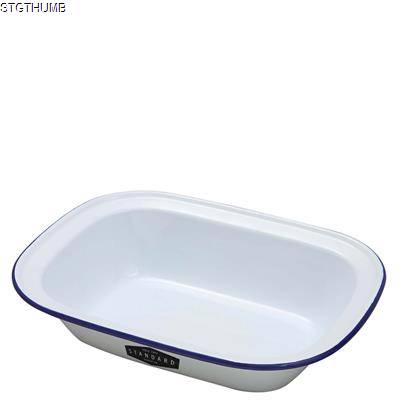 Picture of ENAMEL RECTANGULAR PIE DISH 320 X 240 X 75MM.