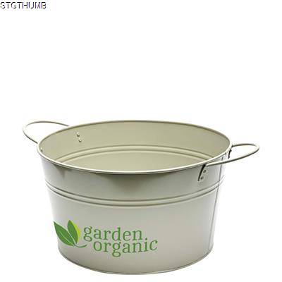 Picture of GALVANISED ROUND METAL TUB 15LITRE.