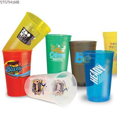 Picture of PLASTIC TRANSLUCENT STADIUM CUP 12OZ-340ML.