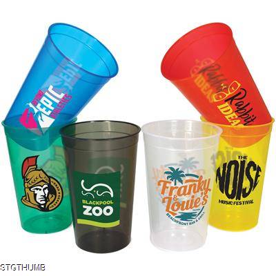 Picture of PLASTIC TRANSLUCENT STADIUM CUP (568ML & 20OZ & PINT).