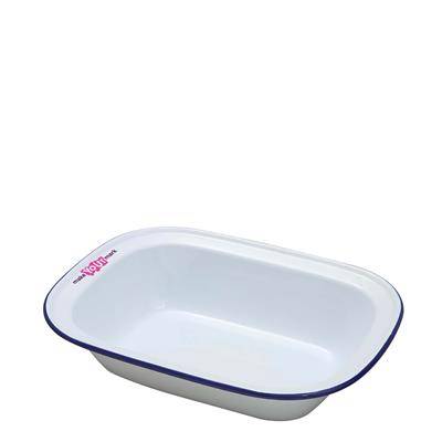 Picture of ENAMEL RECTANGULAR PIE DISH 260 X 190 X 60MM